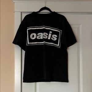 Oasis Black Graphic Tee for Men